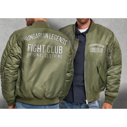 Fight Club férfi MA1 bomber dzseki - hímzett